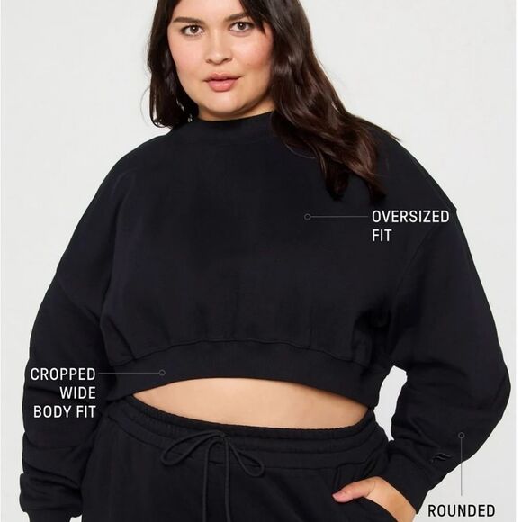 NWOT Fabletics Cropped Sweatshirt 2X - Picture 3 of 7